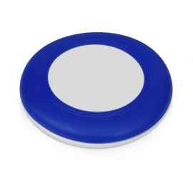 Беспроводное зарядное устройство Disc со встроенным кабелем 2 в 1, 590902, Цвет: синий