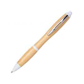 Ручка шариковая Nash из бамбука, 10737804, Цвет: белый,натуральный