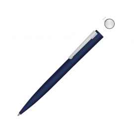 Ручка шариковая металлическая Brush Gum, soft-touch, 187991.22, Цвет: темно-синий