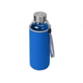 Бутылка для воды Pure c чехлом, 887322, Цвет: синий,прозрачный, Объем: 420