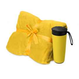 Подарочный набор Dreamy hygge с пледом и термокружкой, 700347.04, Цвет: желтый, Объем: 470