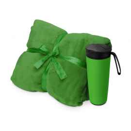 Подарочный набор Dreamy hygge с пледом и термокружкой, 700347.03, Цвет: зеленый,зеленый, Объем: 470