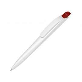 Ручка шариковая пластиковая Stream, 187902.01, Цвет: красный,белый