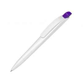 Ручка шариковая пластиковая Stream, 187902.14, Цвет: фиолетовый,белый