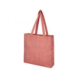 Эко-сумка с клинчиком Pheebs из переработанного хлопка, 12053791, Цвет: красный