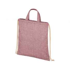 Сумка-рюкзак Pheebs из переработанного хлопка, 210 г/м², 12046020, Цвет: темно-бордовый