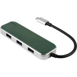 Хаб USB Type-C 3.0 Chronos, 595600, Цвет: зеленый