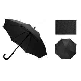 Зонт-трость полуавтомат Wetty с проявляющимся рисунком, 909207, Цвет: черный