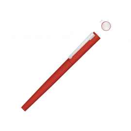 Ручка металлическая роллер Brush R GUM soft-touch с зеркальной гравировкой, 188019.01, Цвет: красный