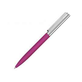 Ручка металлическая шариковая Bright GUM soft-touch с зеркальной гравировкой, 188020.11, Цвет: розовый