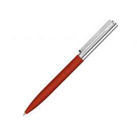Ручка металлическая шариковая Bright GUM soft-touch с зеркальной гравировкой, 188020.01, Цвет: красный