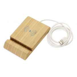 Беспроводное зарядное устройство из бамбука Jetty, 10 Вт, 591074