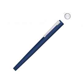 Ручка металлическая роллер Brush R GUM soft-touch с зеркальной гравировкой, 188019.22, Цвет: темно-синий