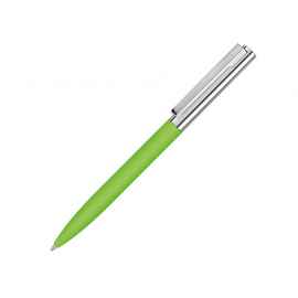 188020.13 Ручка металлическая шариковая Bright GUM soft-touch с зеркальной гравировкой, Цвет: зеленое яблоко