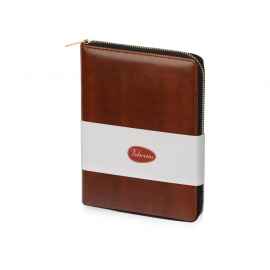 Бизнес-блокнот на молнии А5 Fabrizio с RFID защитой, 335609, Цвет: коричневый