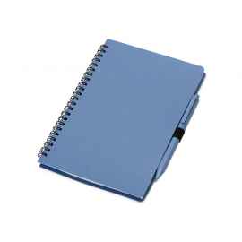 Блокнот А5 Toledo M с обложкой из пшеницы и пластика и шариковой ручкой, A5, 1143022, Цвет: синий,синий, Размер: A5