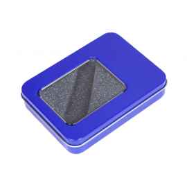 Металлическая упаковка для флешки, 6027.02, Цвет: синий