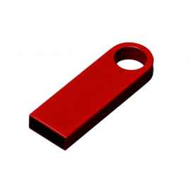 USB 2.0-флешка на 512 Мбайт с мини чипом и круглым отверстием, 512Mb, 6589.512.01, Цвет: красный, Размер: 512Mb