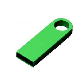USB 2.0-флешка на 512 Мбайт с мини чипом и круглым отверстием, 512Mb, 6589.512.03, Цвет: зеленый, Размер: 512Mb