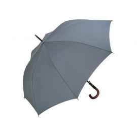 Зонт-трость Fop с деревянной ручкой, 100039, Цвет: серый