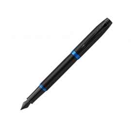 Ручка перьевая Parker IM Vibrant Rings Flame Blue, 2172858, Цвет: черный,синий