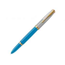 Ручка перьевая Parker 51 Premium, F/M, 2169079, Цвет: голубой,золотистый,серебристый