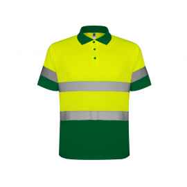Рубашка поло со светоотражающими полосами Polaris, мужская, S, 9302HV52221S, Цвет: зеленый,неоновый желтый, Размер: S