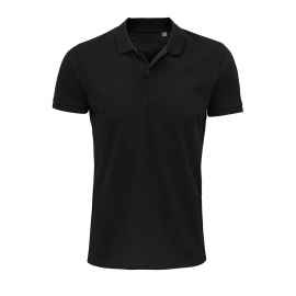 Рубашка поло мужская PLANET MEN, черный, M, 100% органический хлопок, 170 г/м2, Цвет: черный, Размер: M