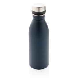 Бутылка для воды Deluxe из переработанной нержавеющей стали, 500 мл, Синий, Цвет: темно-синий,, Размер: , высота 21,5 см., диаметр 6,6 см.