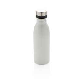 Бутылка для воды Deluxe из переработанной нержавеющей стали, 500 мл, Белый, Цвет: белый,, Размер: , высота 21,5 см., диаметр 6,6 см.