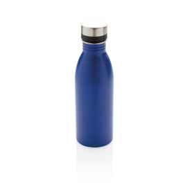 Бутылка для воды Deluxe из переработанной нержавеющей стали, 500 мл, Синий, Цвет: синий,, Размер: , высота 21,5 см., диаметр 6,6 см.
