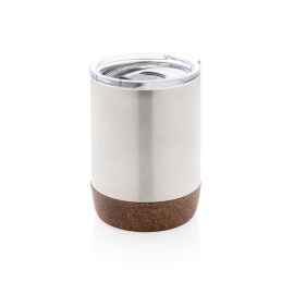 Вакуумная термокружка Cork из переработанной нержавеющей стали RCS, 180 мл, Серый, Цвет: серебряный,, Размер: , высота 10 см., диаметр 7,2 см.