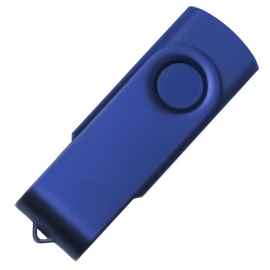 USB flash-карта DOT (16Гб), синий, 5,8х2х1,1см, пластик, металл, Цвет: синий