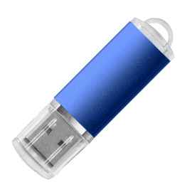 USB flash-карта ASSORTI (32Гб), синяя, 5,8х1,7х0,8 см, металл, Цвет: синий