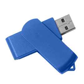 USB flash-карта SWING (16Гб), синий, 6,0х1,8х1,1 см, пластик, Цвет: синий