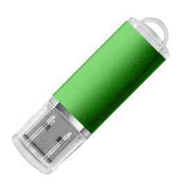 USB flash-карта ASSORTI (32Гб), зеленая, 5,8х1,7х0,8 см, металл, Цвет: зеленый