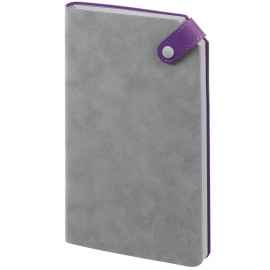 Ежедневник Corner, недатированный, серый с фиолетовым, Цвет: фиолетовый, серый