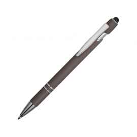 Ручка-стилус металлическая шариковая Sway soft-touch, 18381.00, Цвет: серый