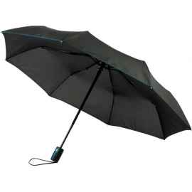 Зонт складной Stark- mini, 10914410, Цвет: черный,ярко-синий
