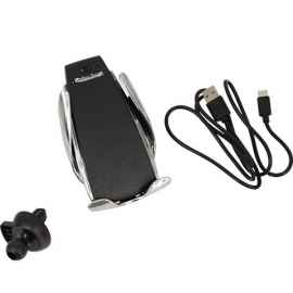 Беспроводное автомобильное зарядное устройство Jarvis (черный), Цвет: черный