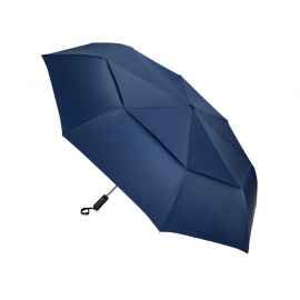 Зонт складной Canopy с большим двойным куполом (d126 см), 908202, Цвет: синий
