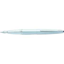 Перьевая ручка Cross ATX. Цвет - серебристый матовый. Перо - сталь, тонкое.