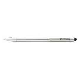 Шариковая ручка FranklinCovey Newbury со стилусом. Цвет - хромовый.