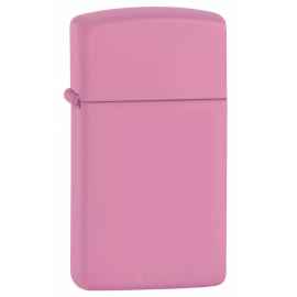 Зажигалка ZIPPO Slim® с покрытием Pink Matte, латунь/сталь, розовая, матовая, 29x10x60 мм