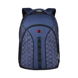 Рюкзак WENGER Sun 16'', синий со светоотражающим принтом, полиэстер, 35x27x47 см, 27 л