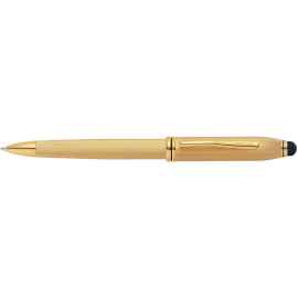 Шариковая ручка Cross Townsend Stylus со стилусом 8мм. Цвет - золотистый.