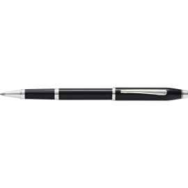 Ручка-роллер Cross Century II Black lacquer, черный лак с отделкой родием