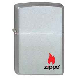 Зажигалка ZIPPO с покрытием Satin Chrome™, латунь/сталь, серебристая, матовая, 38x13x57 мм