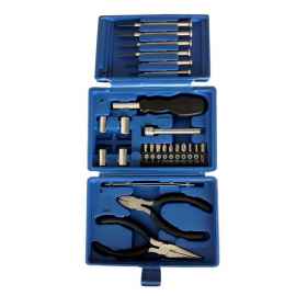 Набор инструментов Stinger, 25 предметов, в пластиковом кейсе, 164x107x49 мм, синий