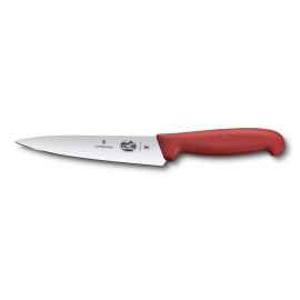 Нож разделочный VICTORINOX Fibrox, 15 см, красный